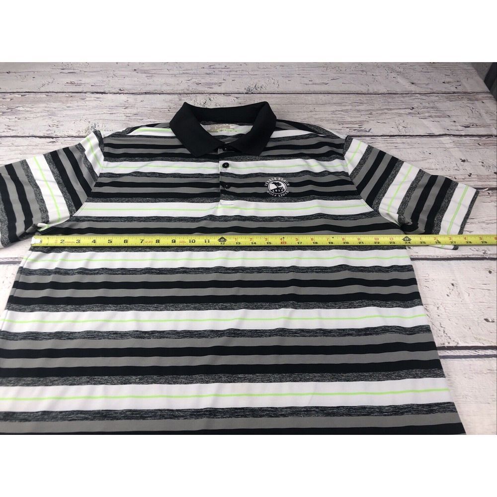 Men's Nike Golf Dri-Fit Tour Performance Striped  1919‎ Pebble Beach Polo XL - Picture 5 of 11